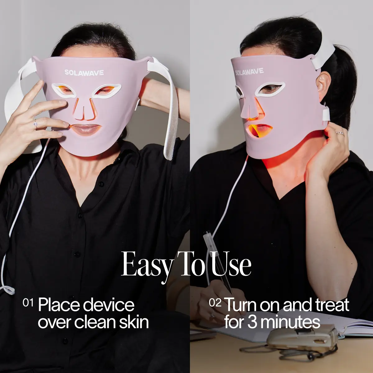 Wrinkle Retreat Pro LED Face Mask with Red, Infrared, Deep Red, and Amber Light Therapy - Image 10